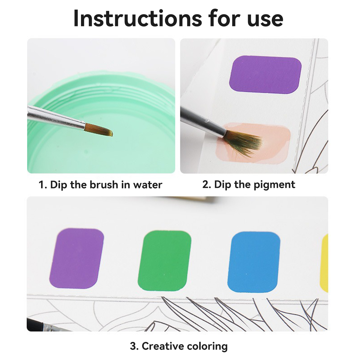 12Pages Coloring Book Portable - огляд і ціна Stationery Books