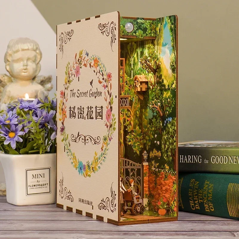 DIY Wooden Book Nook Shelf Ins - огляд і ціна Diy Wooden Book Nook Kit Shelf Insert