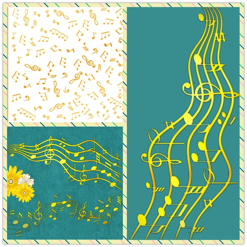 Notes Music Background Hot Foi - огляд і ціна Blank Sheet Music Notebook